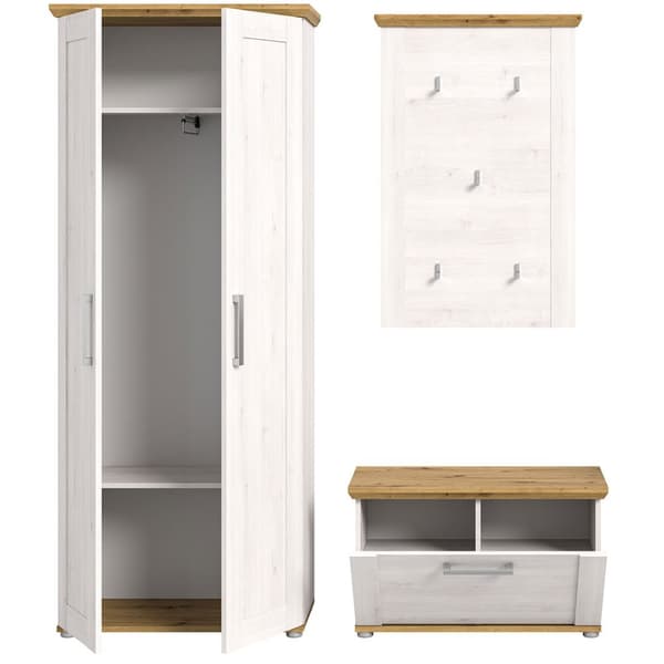 Verona garderobe oppstilling lerk dekor.