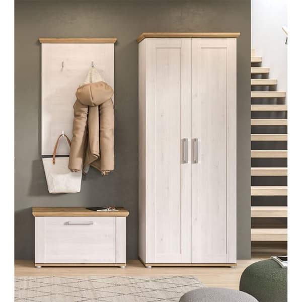 Verona garderobe oppstilling lerk dekor.
