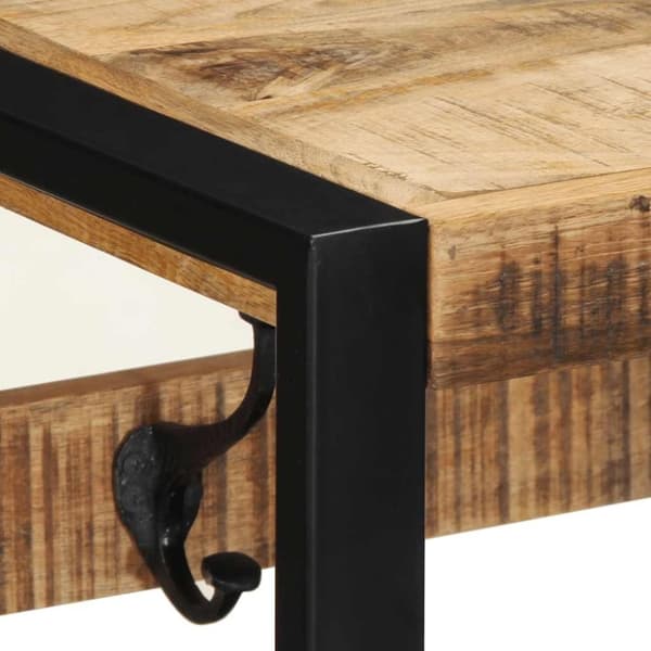 vidaXL Knaggrekke 80x35x35 cm heltre grovt mangotre