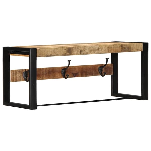 vidaXL Knaggrekke 80x35x35 cm heltre grovt mangotre