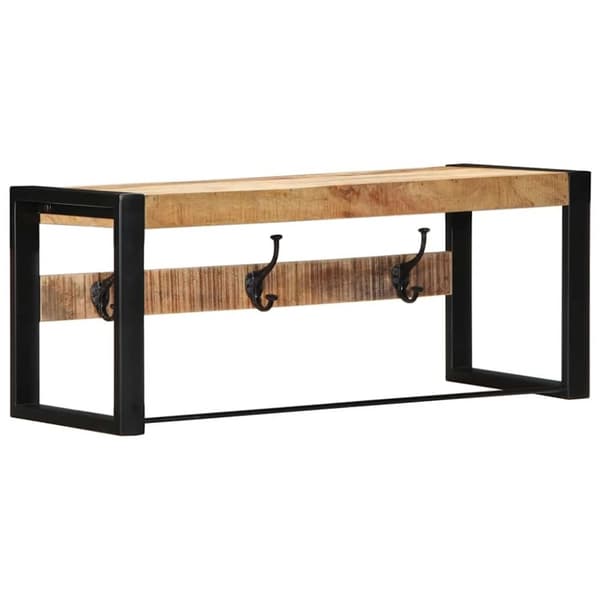 vidaXL Knaggrekke 80x35x35 cm heltre grovt mangotre