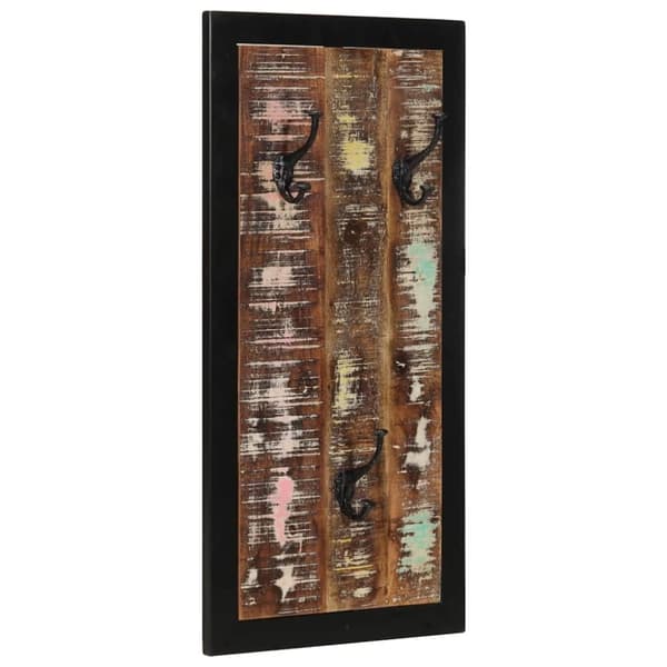 vidaXL Klädhängare flerfärgad 40x2x80 cm massivt trä återvunnet