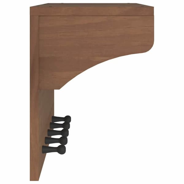 vidaXL væghængt knagerække SANDNES 87x30x42 cm massivt fyrretræ