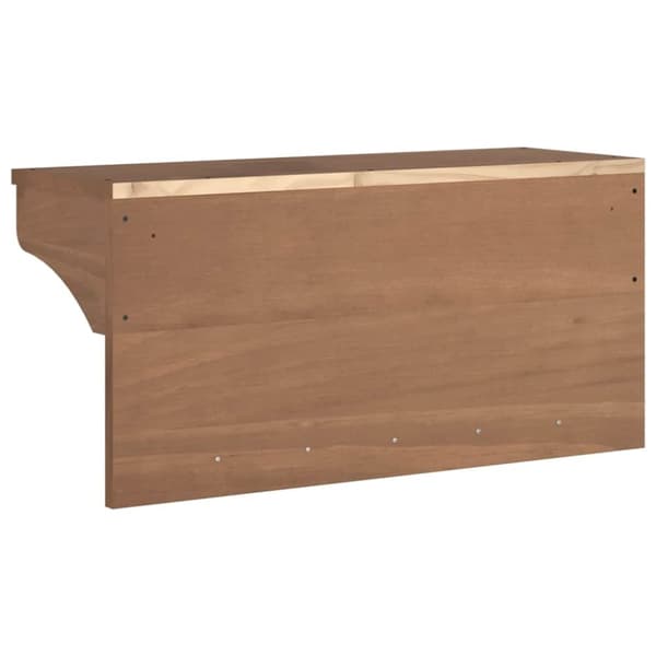 vidaXL væghængt knagerække SANDNES 87x30x42 cm massivt fyrretræ