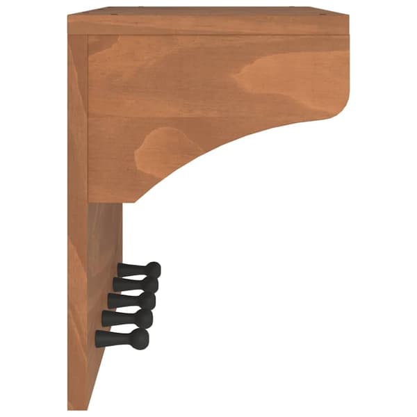 vidaXL Veggmontert knaggrekke SANDNES 87x30x42 cm heltre furu