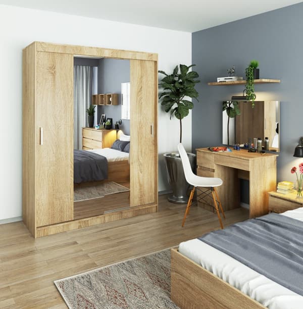 SKABE MED SKYDENDER 150cm CLP SONOMA
