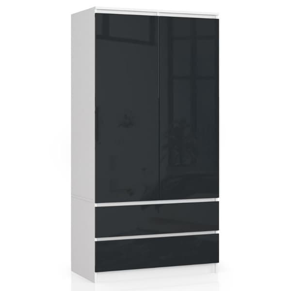 SZAFA S90 2D 2SZ CLP PK GRAFIT GLANS