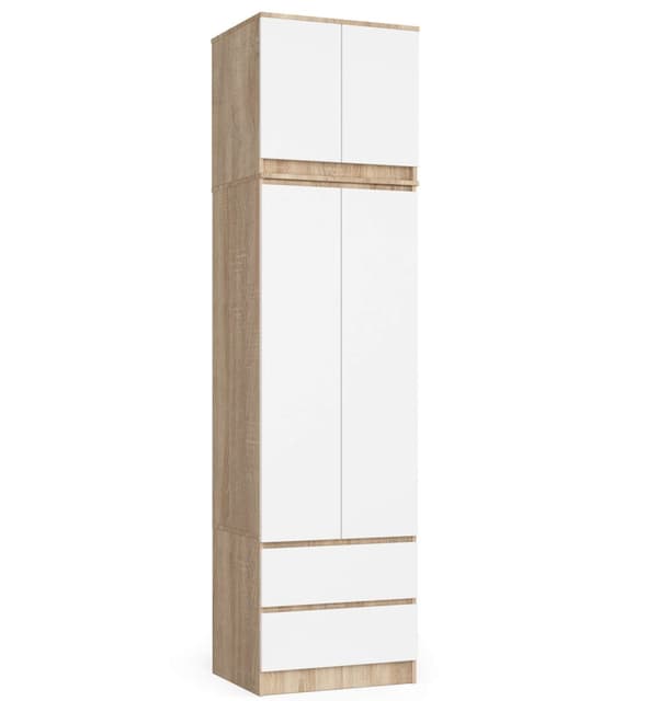 KAAPPI YLÄREUNALLA S60 2D 2SZ CLP PK SONOMA / VALKOINEN