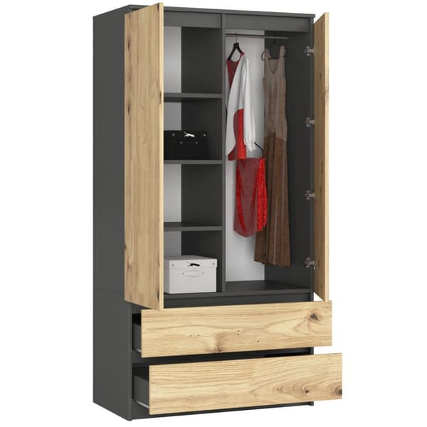 SKAB S90 2D 2SZ CLP PK GRÅ / DÆK ARTISAN