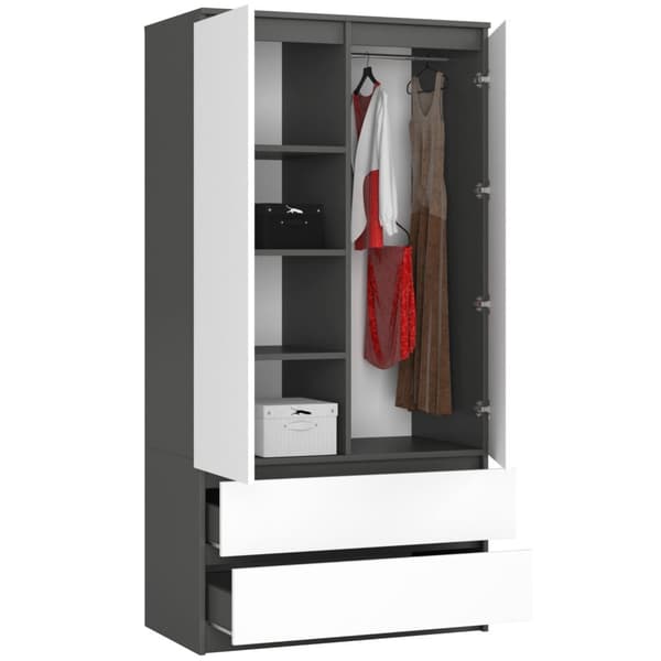 SKAB S90 2D 2SK CLP GRÅ PK GRÅ / HVID