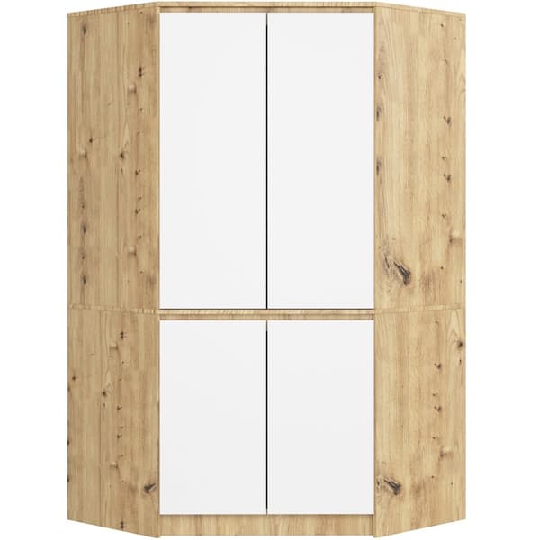 SISUSTUSKAAPPI NARO  S100 4D CLP DUBB ARTISAN / VALKOINEN