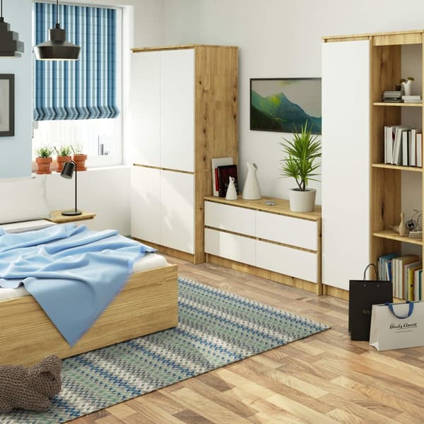 SÄNGSKÅP S90 4D CLP ARTISAN / VIT