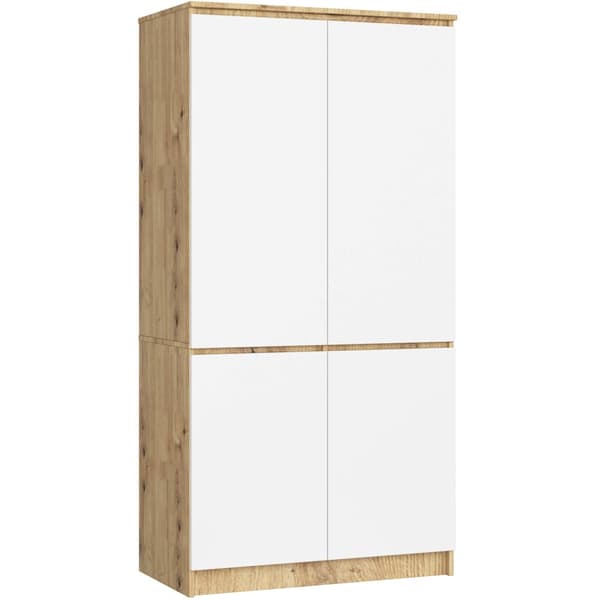 SÄNGSKÅP S90 4D CLP ARTISAN / VIT