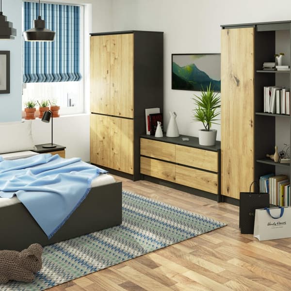 SKÅP S90 4D CLP GRÅ GRAFIT / DÄL ARTISAN