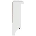 Miniatyrbilde 7 av 11: vidaXL Veggmontert knaggrekke SANDNES hvit 45x12x35 cm heltre furu