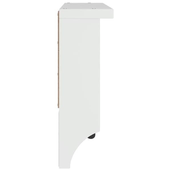 vidaXL Veggmontert knaggrekke SANDNES hvit 45x12x35 cm heltre furu