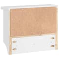 Miniatyrbilde 8 av 11: vidaXL Veggmontert knaggrekke SANDNES hvit 45x12x35 cm heltre furu