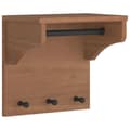 Miniatyrbilde 1 av 11: vidaXL Veggmontert knaggrekke SANDNES 43x30x42 cm heltre furu