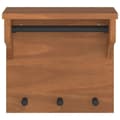 Miniatyrbilde 6 av 11: vidaXL Veggmontert knaggrekke SANDNES 43x30x42 cm heltre furu