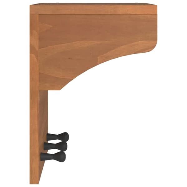 vidaXL Veggmontert knaggrekke SANDNES 43x30x42 cm heltre furu