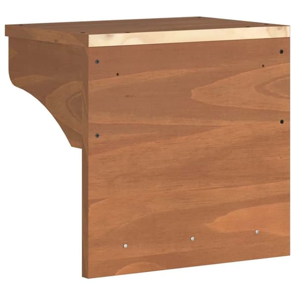 vidaXL Veggmontert knaggrekke SANDNES 43x30x42 cm heltre furu