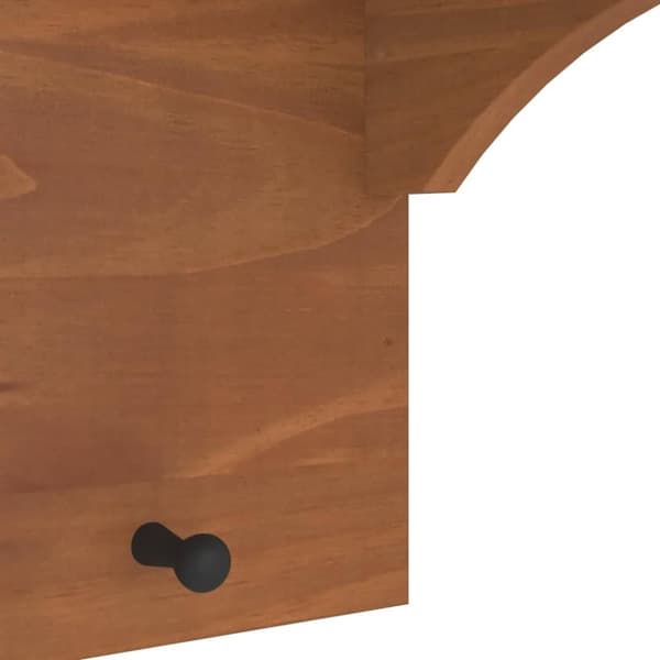 vidaXL Veggmontert knaggrekke SANDNES 43x30x42 cm heltre furu