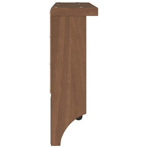 vidaXL Veggmontert knaggrekke SANDNES 87x12x35 cm heltre furu
