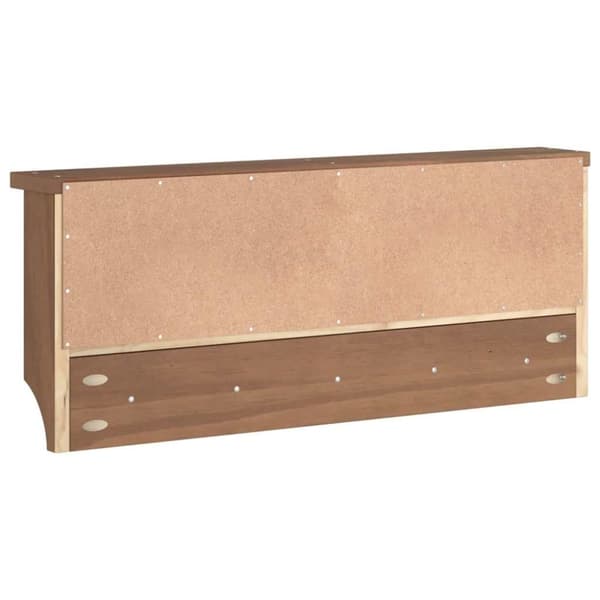 vidaXL Veggmontert knaggrekke SANDNES 87x12x35 cm heltre furu