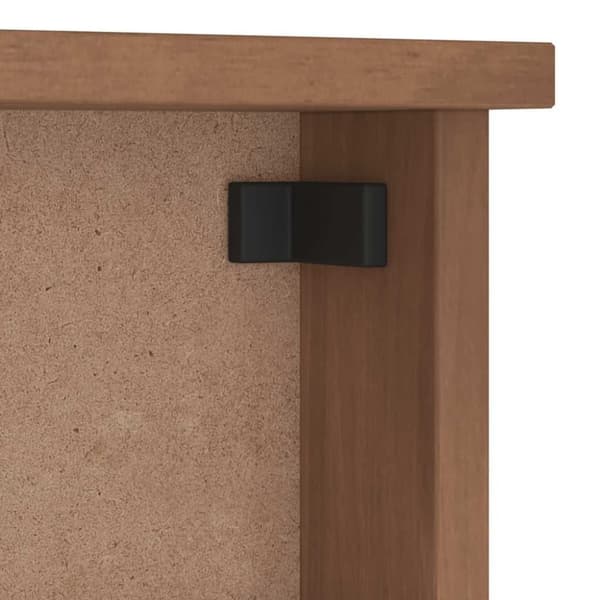 vidaXL Veggmontert knaggrekke SANDNES 87x12x35 cm heltre furu