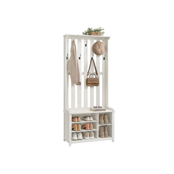 Garderobestativ, VASAGLE, 35x81x180 cm, Hvid