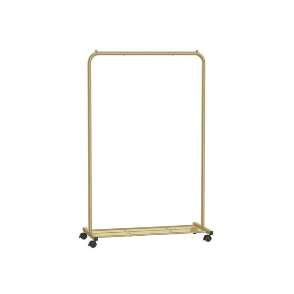 Tøjstativ, SONGMICS, 40,5x91x158 cm, Guld farvet.