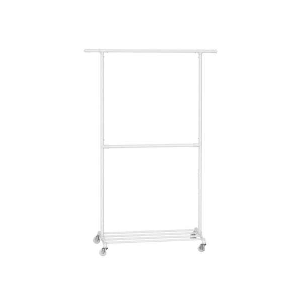 Klädställning, SONGMICS, 49x130x198 cm, Klassisk vit.