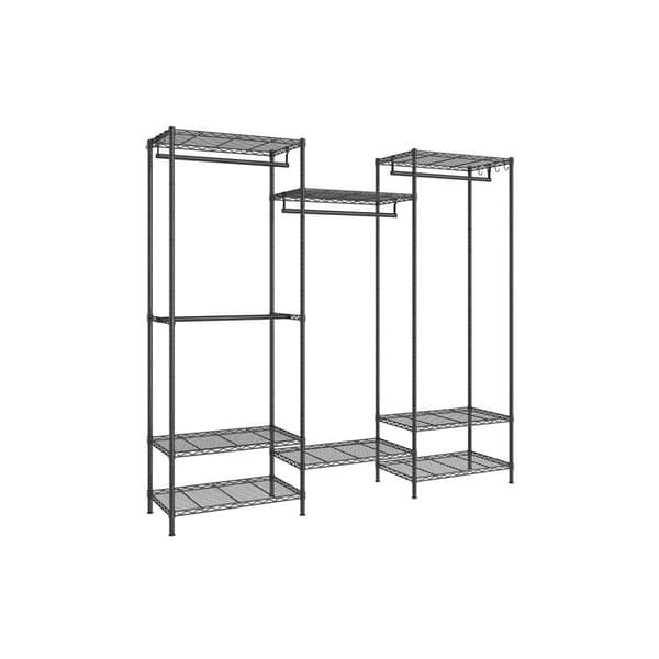 Vaaterengas, SONGMICS, 40x175x180 cm, Mustesininen.