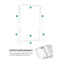 Miniatyrbillede 6 af 6: Tøjstativ, SONGMICS, 92,5 x 33,5 x 153 cm, Mat sort, Hvid.