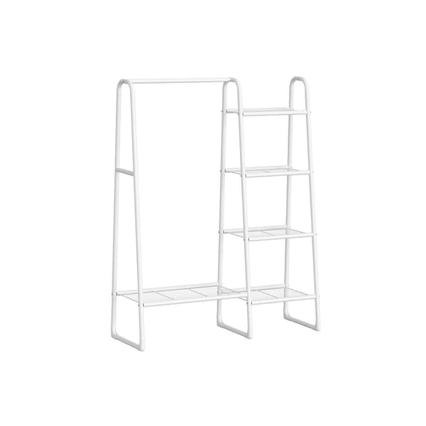 Vaatenaulakko, SONGMICS, 40 x 101,7 x 153,3 cm, Muste-musta, Pilvenvalkoinen.