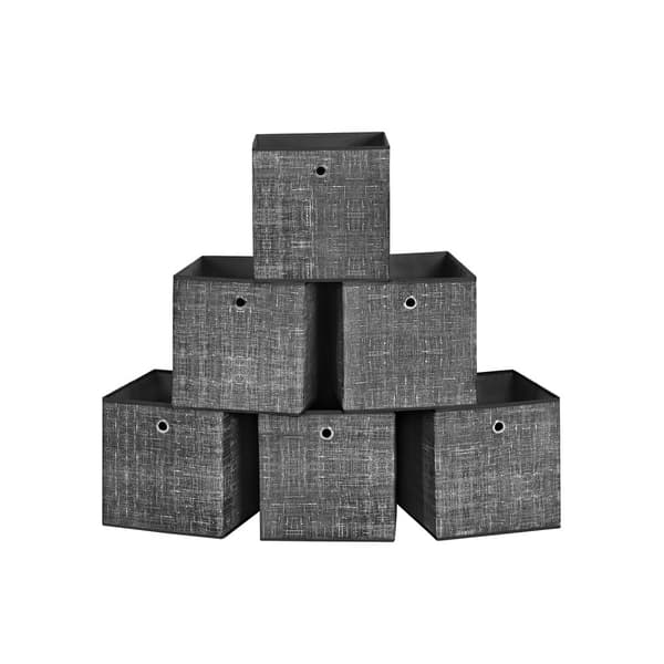 Opbevaringsbokse, SONGMICS, 30x30x30 cm, Sort.