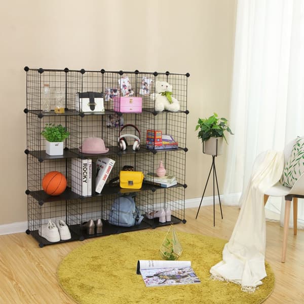 Hylde, SONGMICS, 123x31x123 cm, Hvid