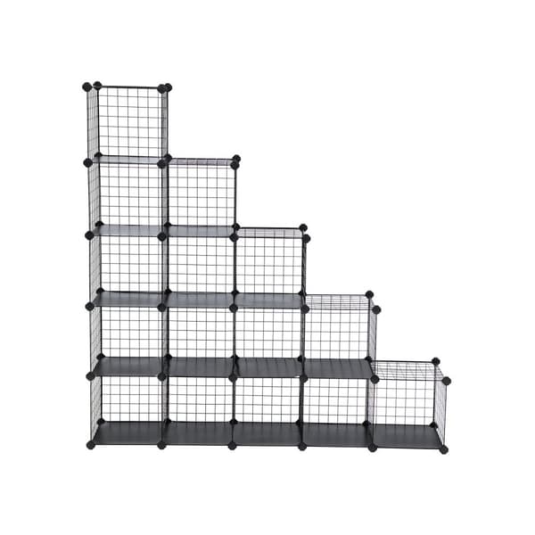 Hylde, SONGMICS, 123x31x123 cm, Hvid