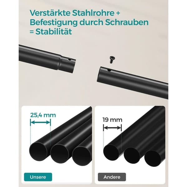 Naulakko, SONGMICS HSR107B01, 103,5 cm, Musta
