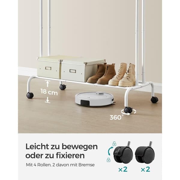 Garderobsställ, SONGMICS HSR107B01, 103.5 cm, Svart