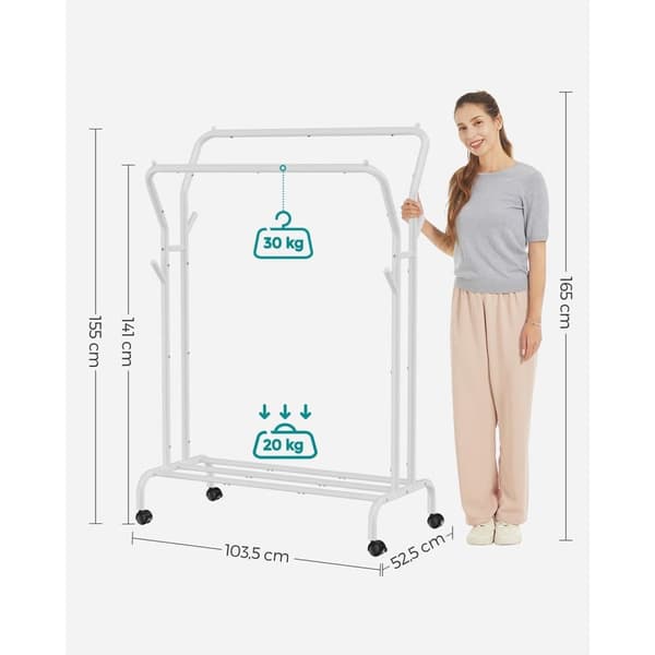 Garderobsställ, SONGMICS HSR107B01, 103.5 cm, Svart