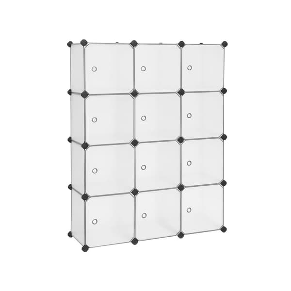 Reolsystem, SONGMICS, 93x31x123 cm, Hvid