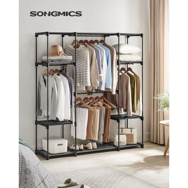 Klädkåp, SONGMICS, 43x151x166 cm, Svart