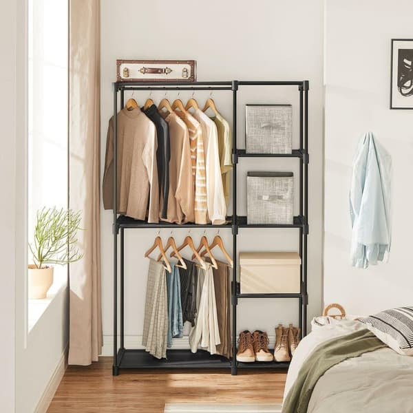 Tøjgarderobe, SONGMICS, 112x43x165 cm, Sort