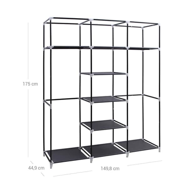Tøjgarderobe, SONGMICS RYG12M, 150x45x175 cm, Beige