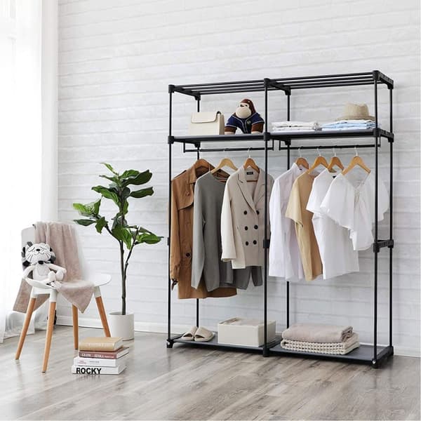 Tøj skab, SONGMICS RYG02GY, 140x43x174 cm, Grå