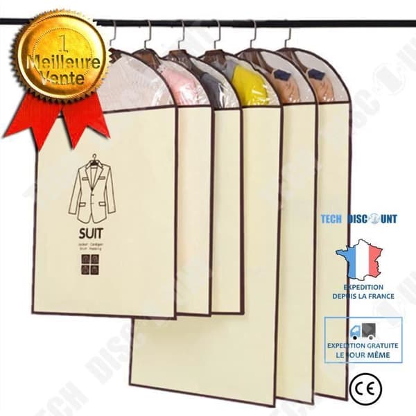 TD® set med 6 klädesplagg för sportdräkter Non-woven skyddsöverdrag för kläder/dräkter Kemtvätt