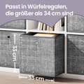 Miniatyrbild 3 av 5: Förvaringsbox, SONGMICS, 30x30x30 cm, Grå