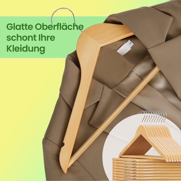 Klädhängare, SONGMICS CRW001-10, Natur