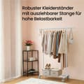 Miniatyrbild 2 av 6: Klädhängare, SONGMICS, 45x92-132x161.5 cm, Vit